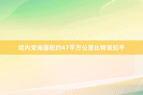 垸内受淹面积约47平方公里比特派知乎