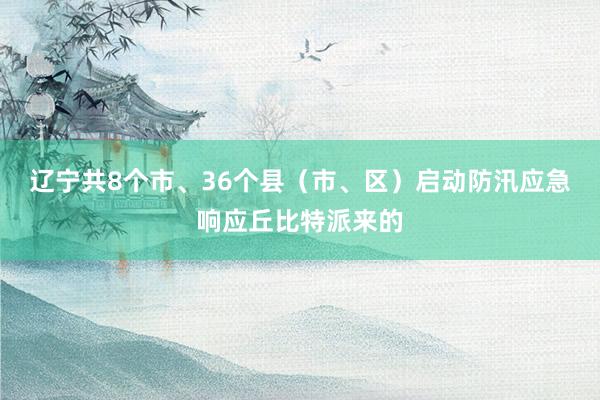 辽宁共8个市、36个县（市、区）启动防汛应急响应丘比特派来的