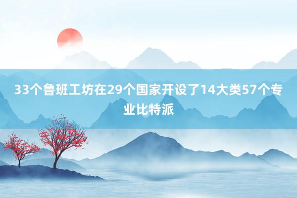 33个鲁班工坊在29个国家开设了14大类57个专业比特派