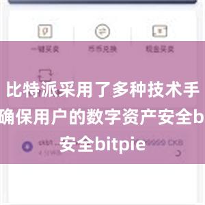 比特派采用了多种技术手段来确保用户的数字资产安全bitpie