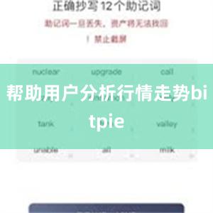 帮助用户分析行情走势bitpie