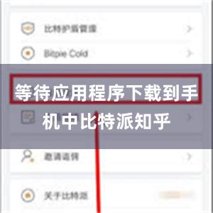 等待应用程序下载到手机中比特派知乎