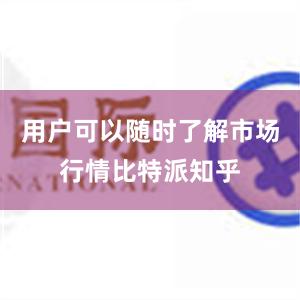 用户可以随时了解市场行情比特派知乎