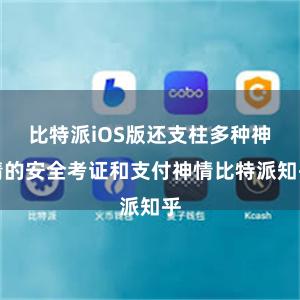 比特派iOS版还支柱多种神情的安全考证和支付神情比特派知乎