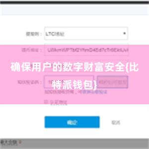 确保用户的数字财富安全{比特派钱包}