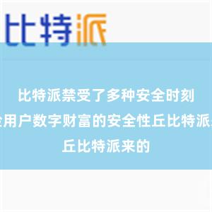 比特派禁受了多种安全时刻保险用户数字财富的安全性丘比特派来的